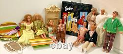 60s 70s 80s Barbie & Ken LOT 10 Dolls Furniture Case Twist Turn Tuesday Taylor