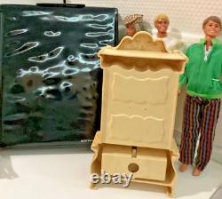 60s 70s 80s Barbie & Ken LOT 10 Dolls Furniture Case Twist Turn Tuesday Taylor