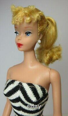 Absolutely Stunning #4 Blonde Ponytail BARBIE VINTAGE 1960 NEAR MINT