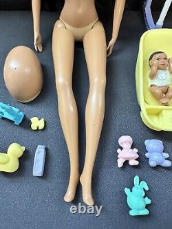 African American Pregnant Barbie Midge Lot Incomplete RARE