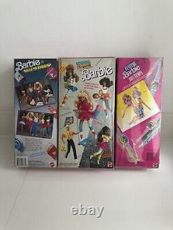 All Stars Midge 1989, Cool Times Midge 1988, Funtime Barbie 1986 NRFB lot of 3