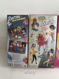 All Stars Midge 1989, Cool Times Midge 1988, Funtime Barbie 1986 NRFB lot of 3