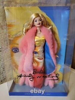 Andy Warhol Face Dress DWF57 Barbie Doll Gold Label Near Mint NIB Free Shipping