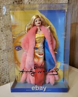 Andy Warhol Face Dress DWF57 Barbie Doll Gold Label Near Mint NIB Free Shipping