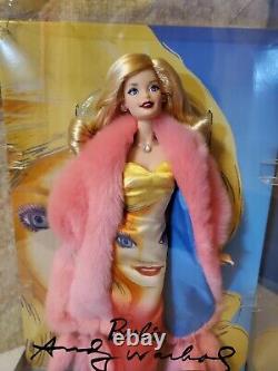 Andy Warhol Face Dress DWF57 Barbie Doll Gold Label Near Mint NIB Free Shipping