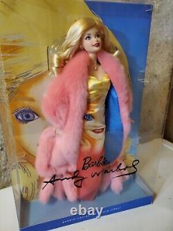 Andy Warhol Face Dress DWF57 Barbie Doll Gold Label Near Mint NIB Free Shipping