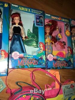 Ariel & Eric Doll Under the Sea Huge Set Tyco Vintage Early 90s Little Mermaid
