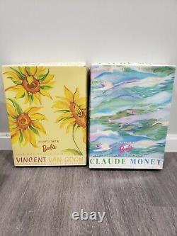 Artist Series Barbie Dolls Water Lily Monet & Sunflower Van Gogh Set of 2 NIB