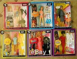 BARBIE 50th ANNIVERSARY LOT OF 6 1959, 1966, 1967, 1971, 1977, 1980. ALL NIB