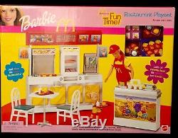 BARBIE MCDONALD'S FUN TIME RESTAURANT PLAYSET 2002 Rare Set 88811 NRFB & MINT