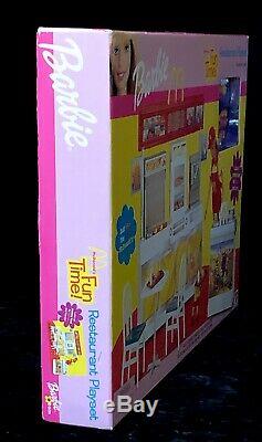 BARBIE MCDONALD'S FUN TIME RESTAURANT PLAYSET 2002 Rare Set 88811 NRFB & MINT