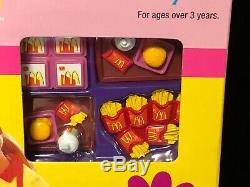 BARBIE MCDONALD'S FUN TIME RESTAURANT PLAYSET 2002 Rare Set 88811 NRFB & MINT