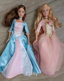 BARBIE PRINCESS & PAUPER Singing Erika Anneliese Julian Dominic RARE Lot All 4