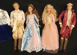 BARBIE PRINCESS & PAUPER Singing Erika Anneliese Julian Dominic RARE Lot All 4