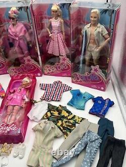 BARBIE THE MOVIE DOLL LOT Margot Robbie Ken & Fashion Pack Dolls Skate NEW