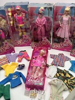 BARBIE THE MOVIE DOLL LOT Margot Robbie Ken & Fashion Pack Dolls Skate NEW