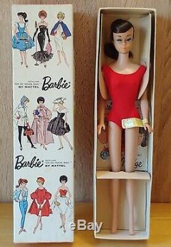 BARBIE Vintage Swirl Ponytail Brunette (1964-65) Wrist TagOriginal ...