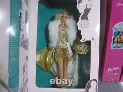 BARBIE lot GREAT ERAS dolls complete set 10 NRFB 1990's Rooted Lashes FLAPPER+++