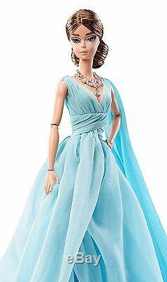 BFMC Blue Chiffon Ball Gown Silkstone Barbie Doll MINT