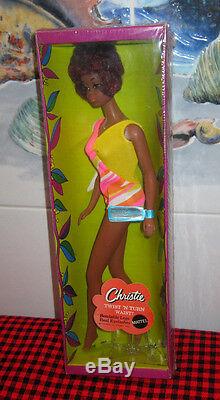 BRAND NEWinBOX1966 JAPANBlackBARBIECHRISTIE DOLL1119TNTMINTOSSTAGRARE