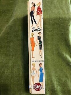 Barbie 1960 #3 Ponytail Stock #850 MINT Brunette NEVER out of Box Mattel Vintage
