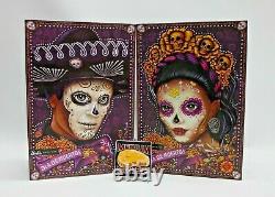 Barbie 2021 Ken & Female Dia De Los Muertos Day of The Dead Doll Bundle Set Lot