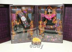 Barbie 2021 Ken & Female Dia De Los Muertos Day of The Dead Doll Bundle Set Lot