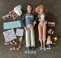 Barbie Alan Midge Nikki dolls lot set Happy Family Neighborhood baby nursery dog