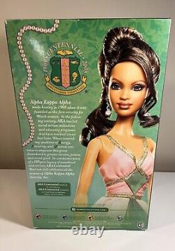 Barbie Alpha Kappa Alpha AKA Centennial Doll 1908-2008 # L9657 Mint Condition