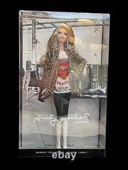 Barbie Andy Warhol Campbell's Soup Doll 2016 Mint Condition