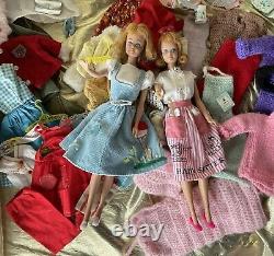 Barbie BFF Blonde MIDGE Dolls Freckles Vintage 1960's W Lg Case & Lots Of Extras