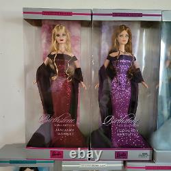 Barbie BIRTHSTONE COLLECTION Dolls 2002 Lot Emerald OPAL Garnet RUBY Pearl Doll