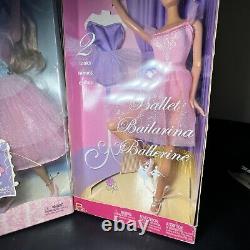 Barbie Ballet Dreams Doll Mattel 2004 Plus Ballet Barbie 2008 Doll Lot
