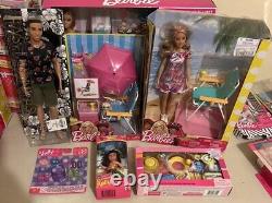 Barbie Beach Chair Umbrella Dolls And Accessories Playset Mattel Lot 6