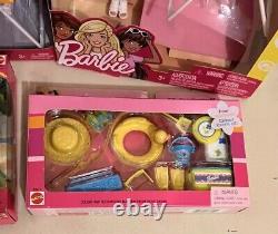 Barbie Beach Chair Umbrella Dolls And Accessories Playset Mattel Lot 6