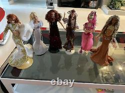 Barbie Bob Mackie Titanic Hippie Jeannie Love Peace lot of 6 free S&H barbies