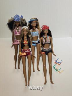 Barbie Cali Girl Lot Of 4, Lea Christie, Barbie, Teresa 2003 Excellent