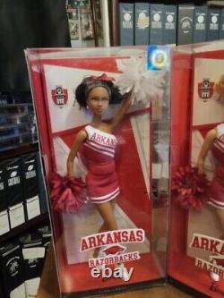 Barbie Collector Pink Label University of Arkansas Cheerleaders Lot of (2)