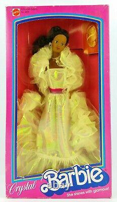 Barbie Crystal Barbie Doll African American AA 1988 Mattel No. 4859 NRFB