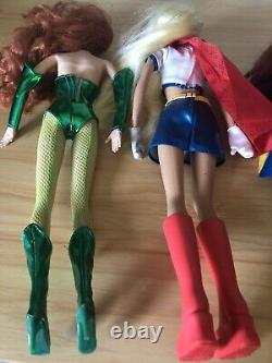 Barbie Dc Superhero Doll Lot Wonder Woman Poison Ivy Batgirl Supergirl 2003 2004