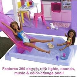 Barbie Deluxe Special Edition 60th DreamHouse 2 Dolls 100+ Pieces