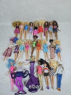 Barbie Disney Mattel doll lot of 25 as is Read