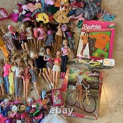 Barbie Doll And Accessories Clothes Lot Huge New Old Vintage As Is