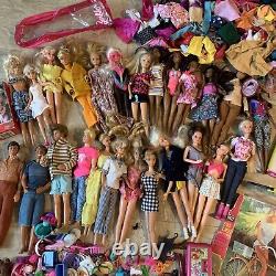 Barbie Doll And Accessories Clothes Lot Huge New Old Vintage As Is