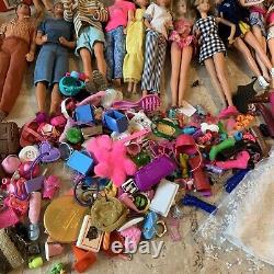 Barbie Doll And Accessories Clothes Lot Huge New Old Vintage As Is