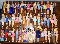 Barbie Doll And Friends Dressed, Accesories And Shoes, lot Of 50 Dolls. # CC-19