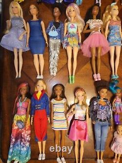 Barbie Doll And Friends Dressed, Accesories And Shoes, lot Of 50 Dolls. # CC-19