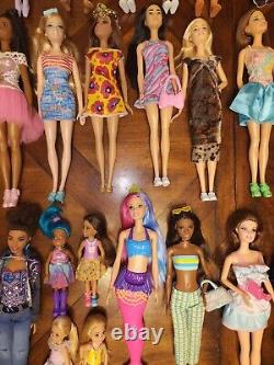 Barbie Doll And Friends Dressed, Accesories And Shoes, lot Of 50 Dolls. # CC-19