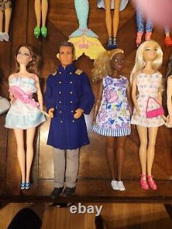 Barbie Doll And Friends Dressed, Accesories And Shoes, lot Of 50 Dolls. # CC-19