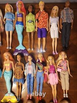 Barbie Doll And Friends Dressed, Accesories And Shoes, lot Of 50 Dolls. # CC-19